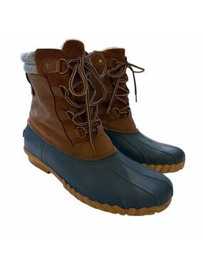 Sporto Women's Waterproof Duck Boots Size 11 Insulated Faux Fur Lining